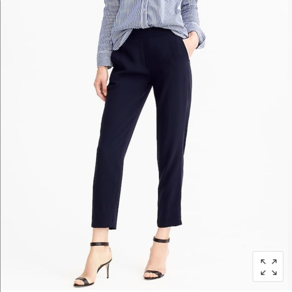 JCrew Easy Pant in Matte Crepe